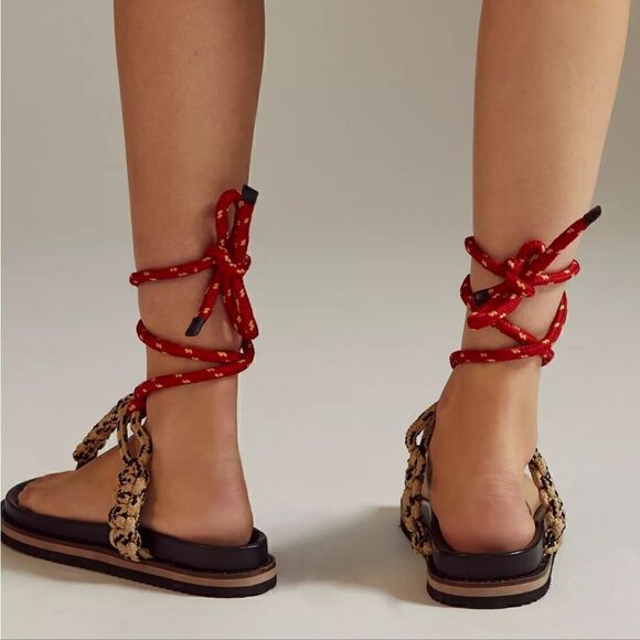 Anthropologie Rope Thong Wrap Sandals Size EU 40 NIB - Picture 4 of 12